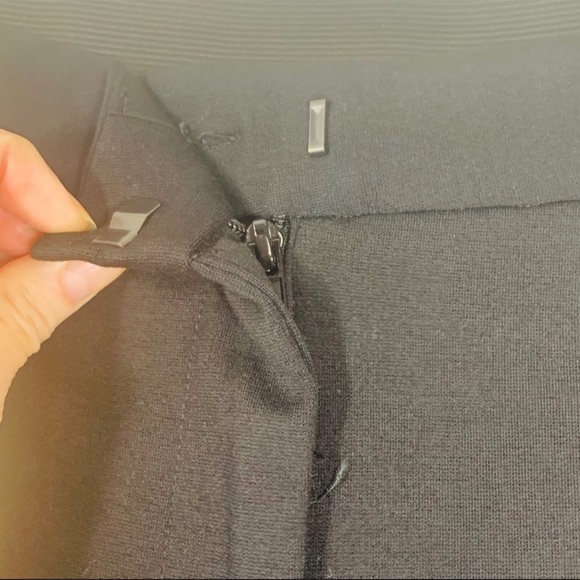 Vince Camuto tuxedo black white stripe pointe ankle pants straight leg small - Picture 5 of 8